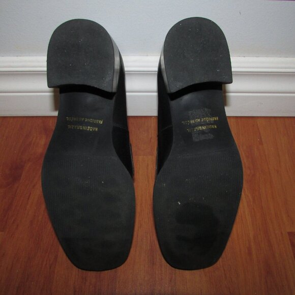 VIA MODA Leather Loafers - Block Heel - Sz 6.5 - Picture 7 of 10